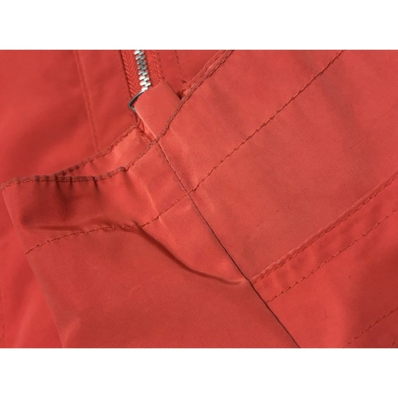 Michael Kors Women's Orange Silky Satin Light Utility Jacket Size 2X Preppy - Picture 6 of 13